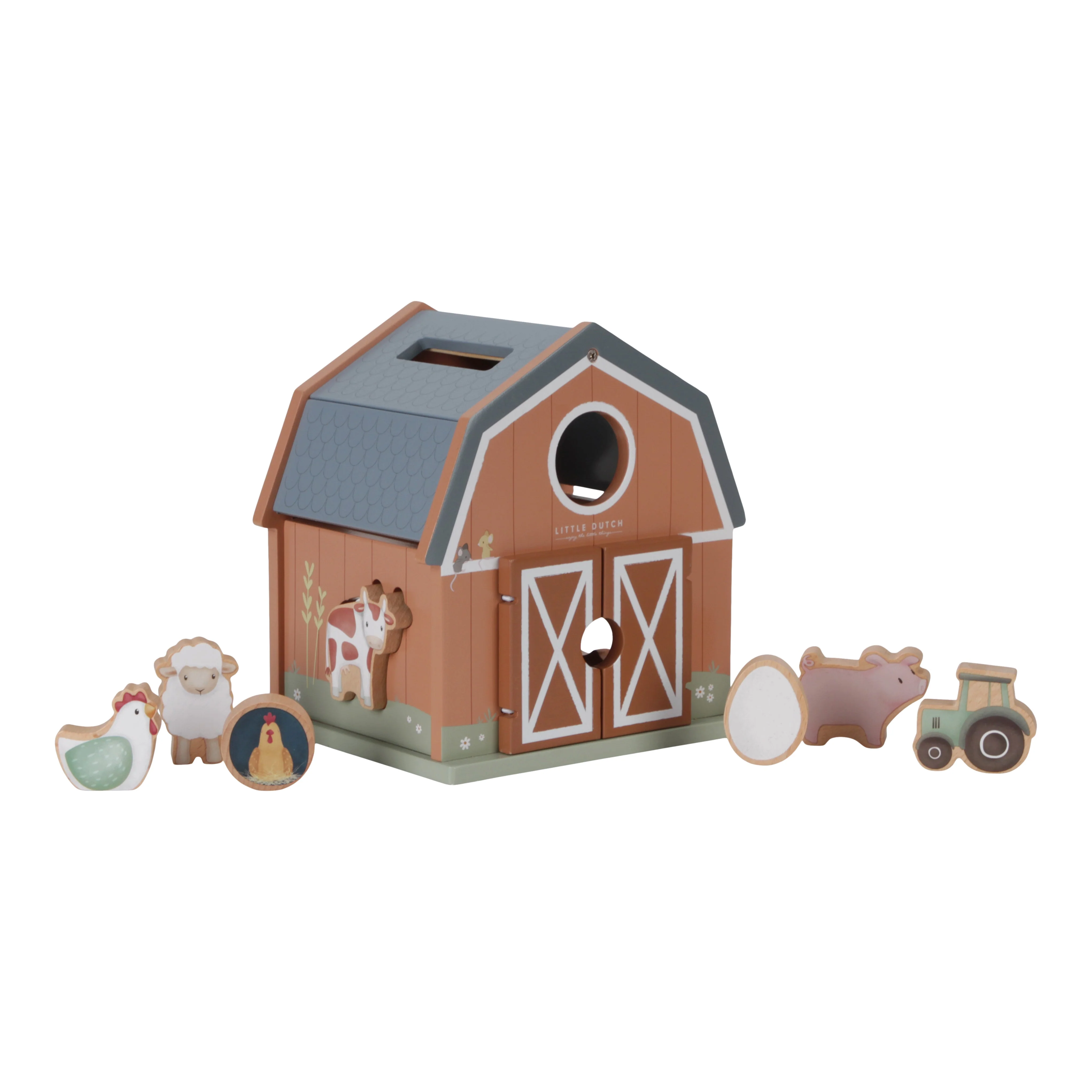 Wooden Shape Sorter - Little Farm - Image 8
