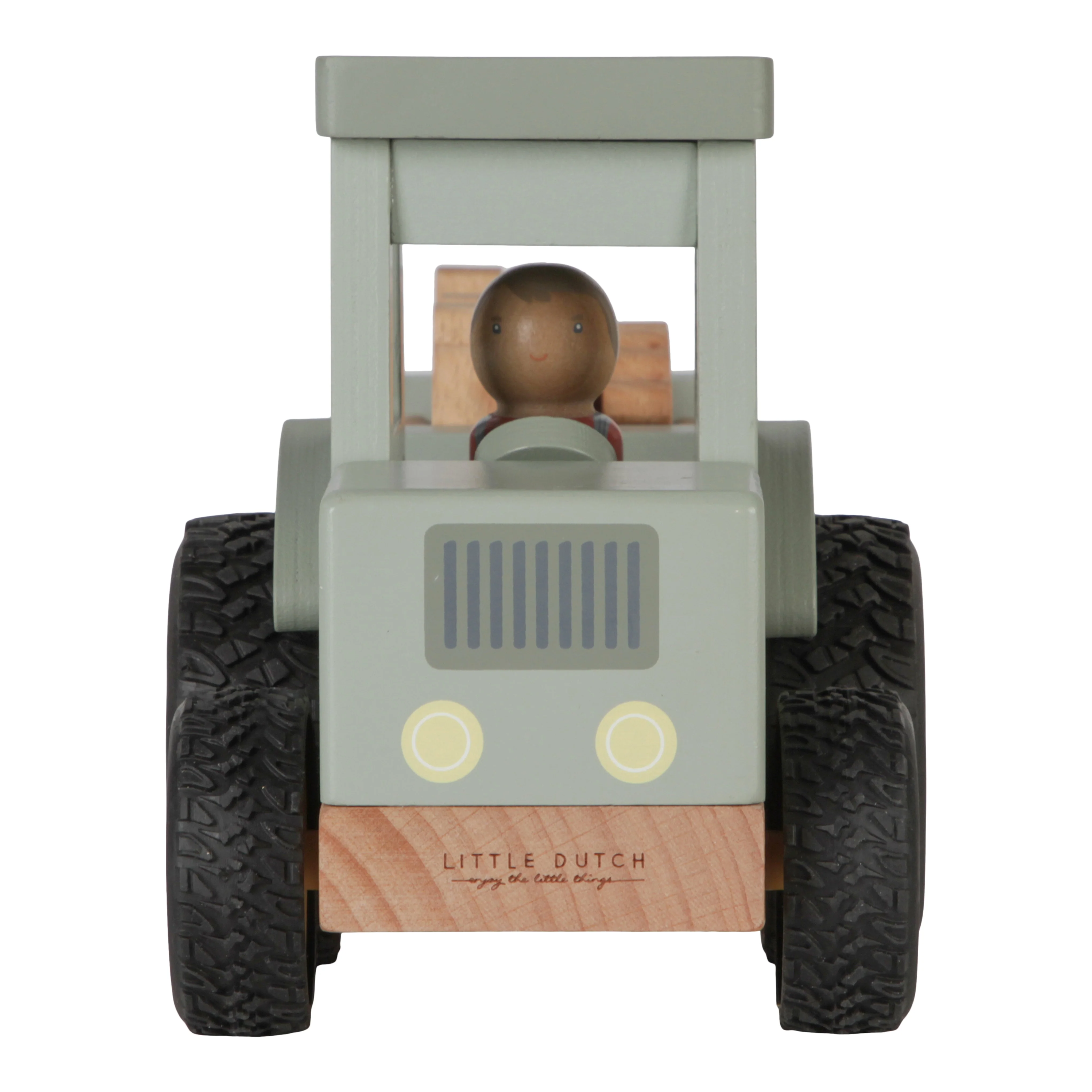 Wooden Tractor With Trailer - Image 3