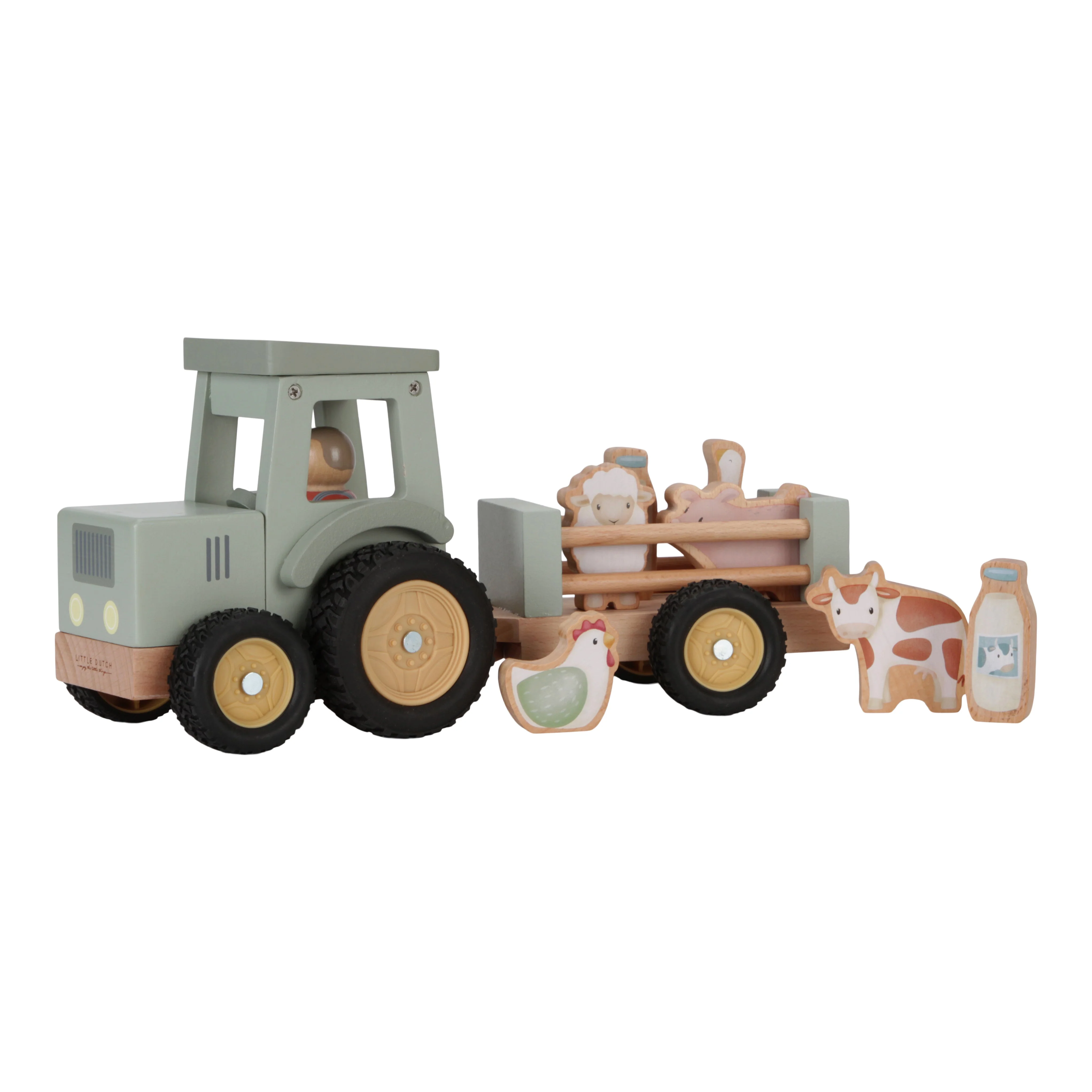 Wooden Tractor With Trailer - Image 6