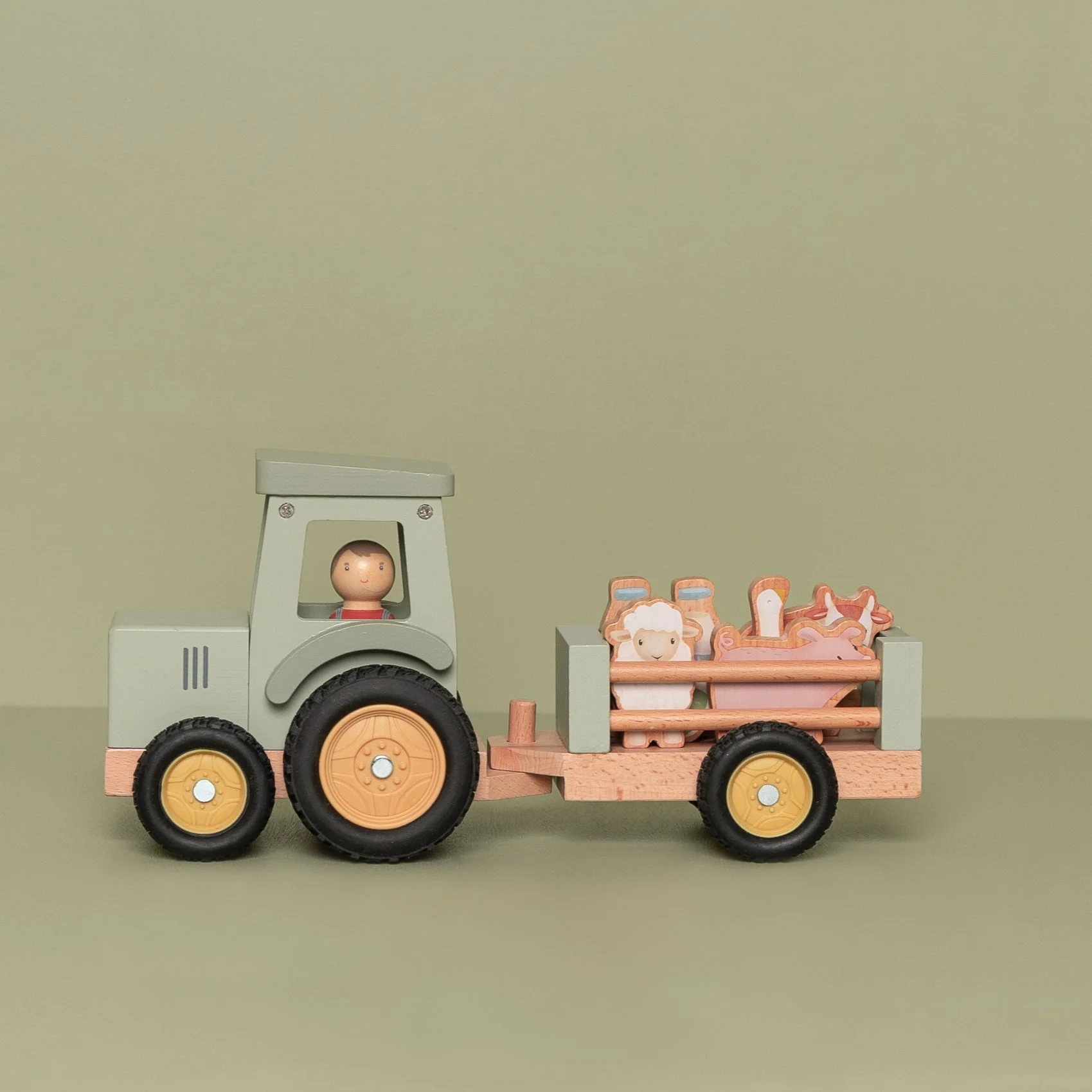 Wooden Tractor With Trailer - Image 7